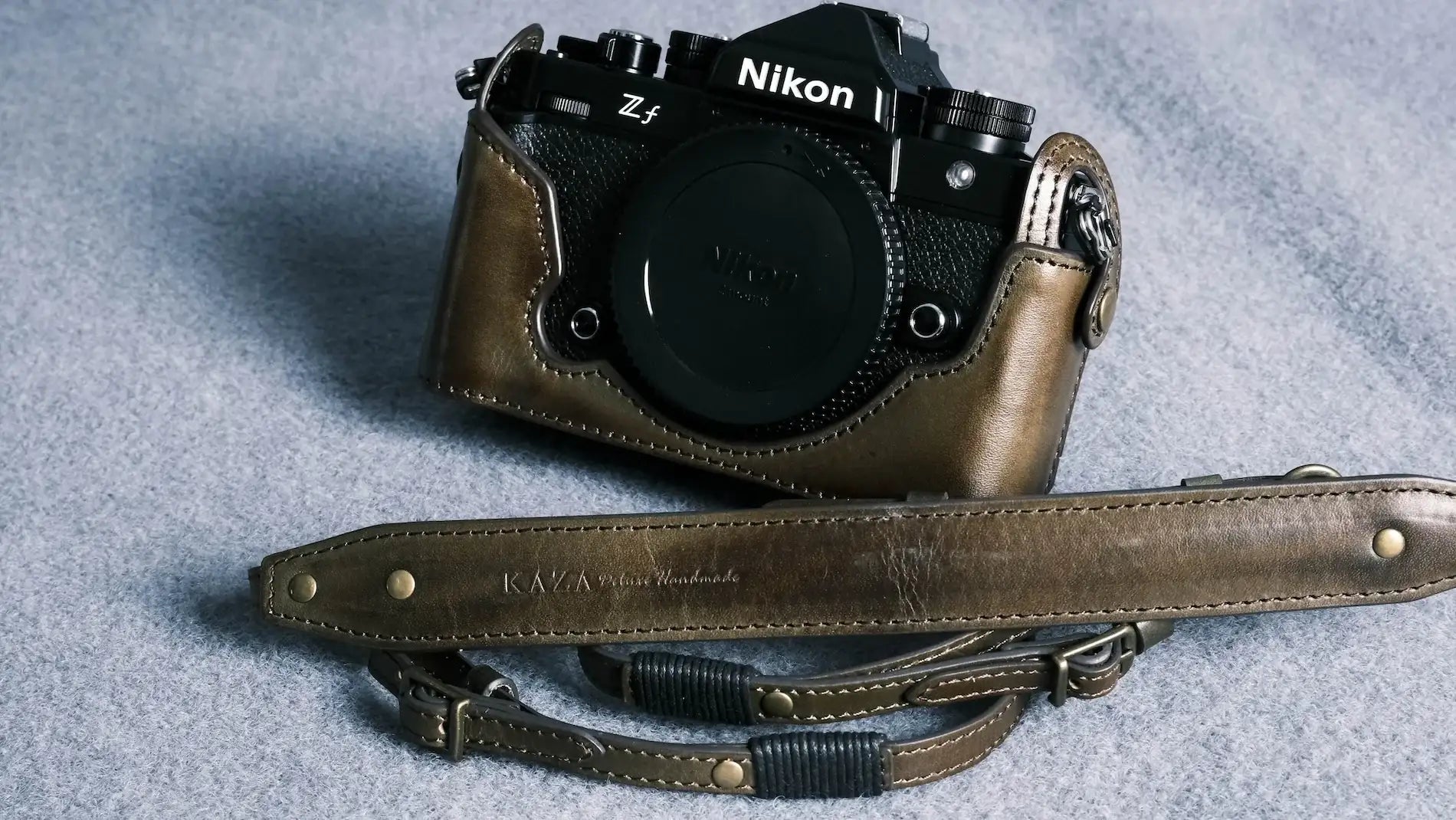Nikon ZFシリーズ レザーケース - コンボセット || ハーフケース +
