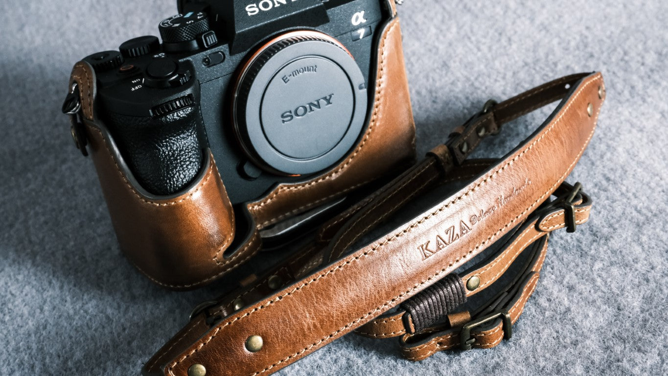 Sony A7iv A74 A7R5 A7siii A1 series Leather Camera Case
