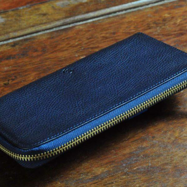 Shop Mulberry Bi-color Plain Leather Folding Wallet Small Wallet