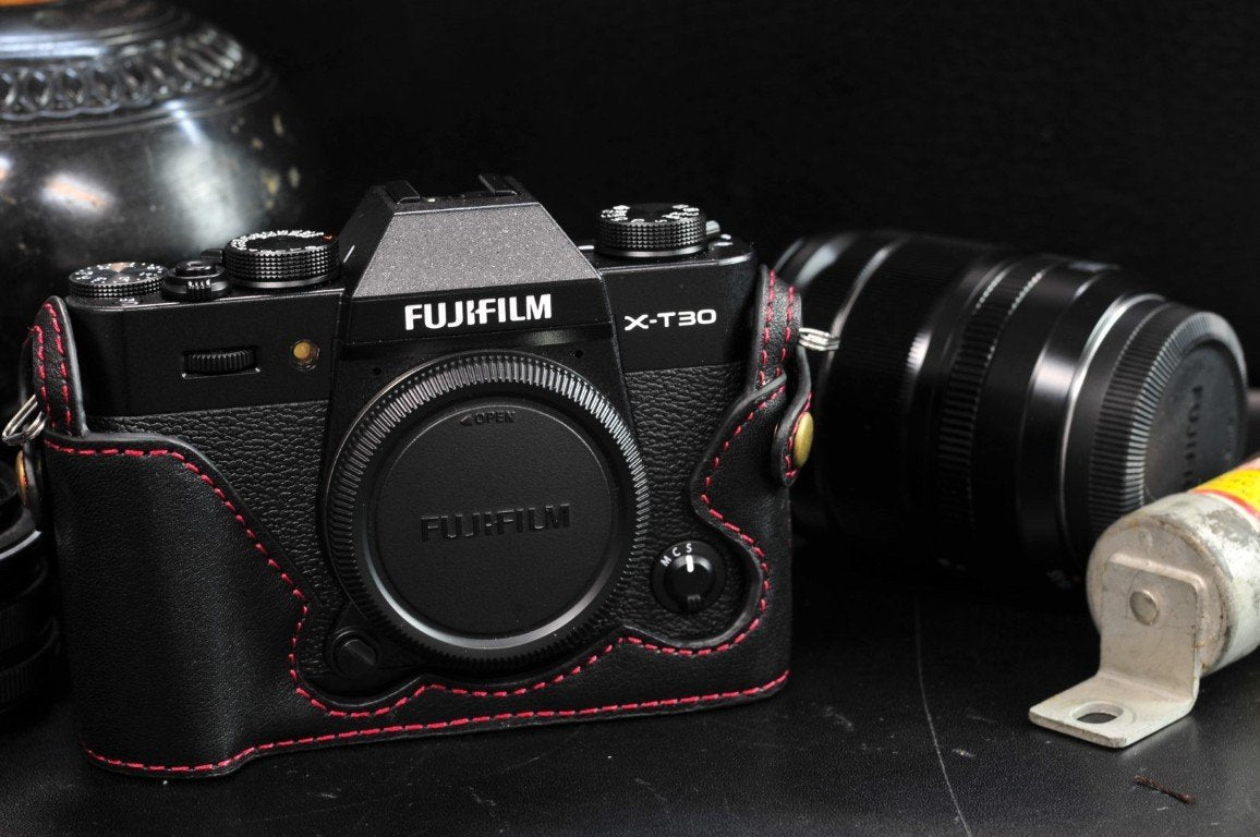 Fujifilm X T30 Leather Camera Case - kaza-deluxe