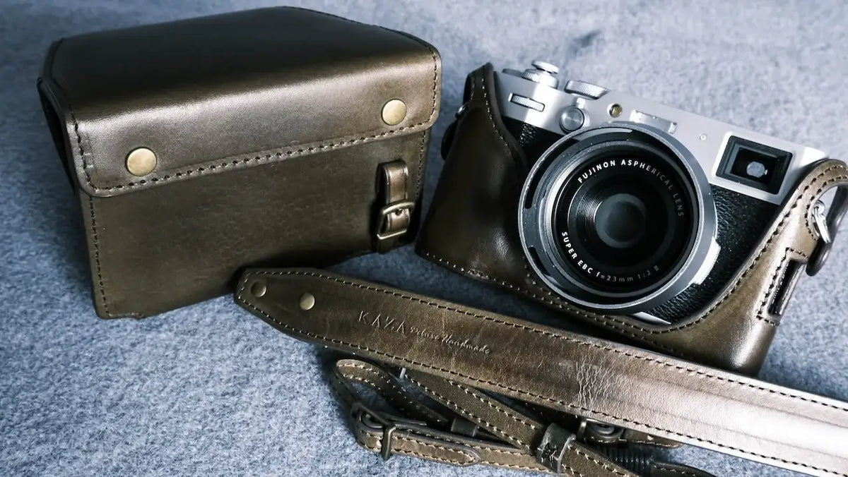 Fujifilm X 100VI Leather Camera Case - kaza-deluxe