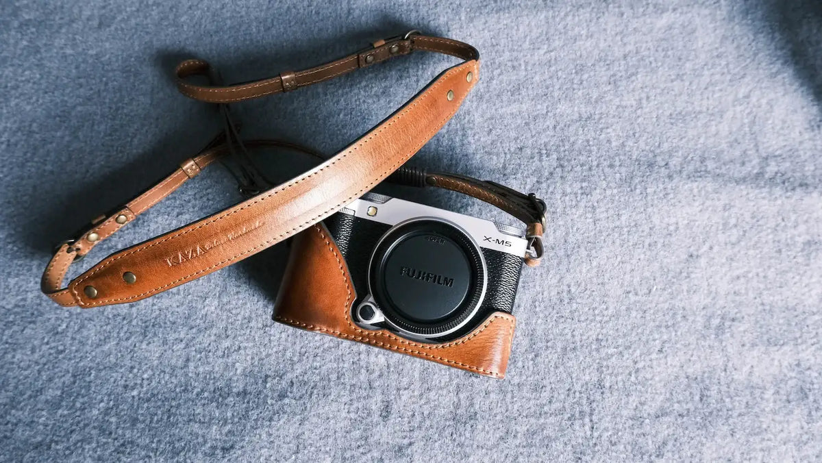Fujifilm X M5 series Leather Camera Case - kaza-deluxe