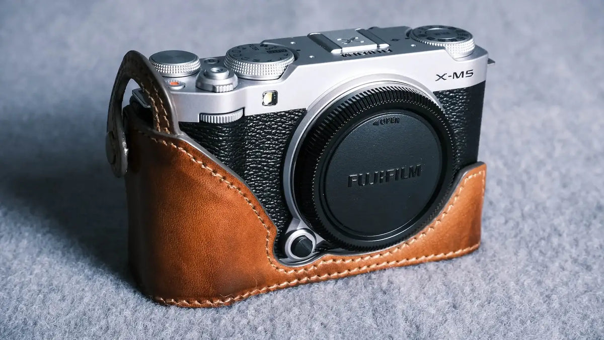 Fujifilm X M5 series Leather Camera Case - kaza-deluxe