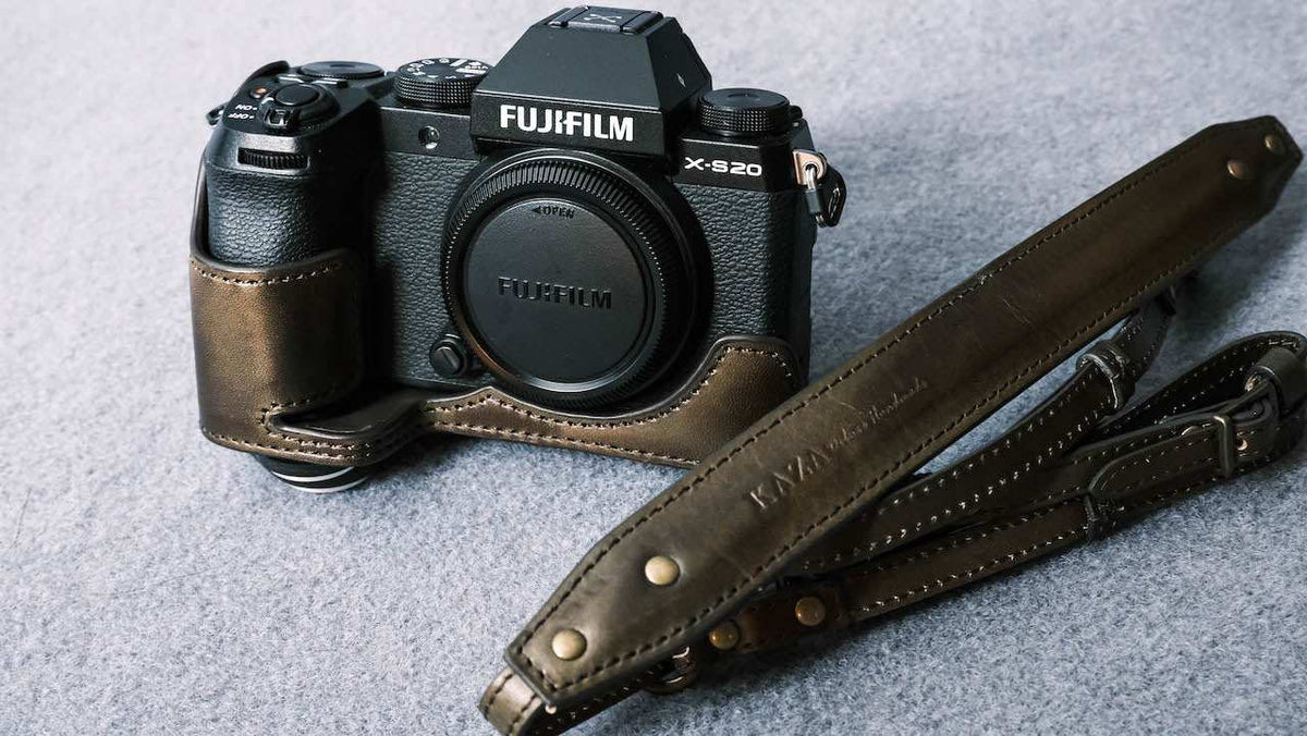 FUJIFILM X - S20 SERIES Leather Camera Case - kaza-deluxe