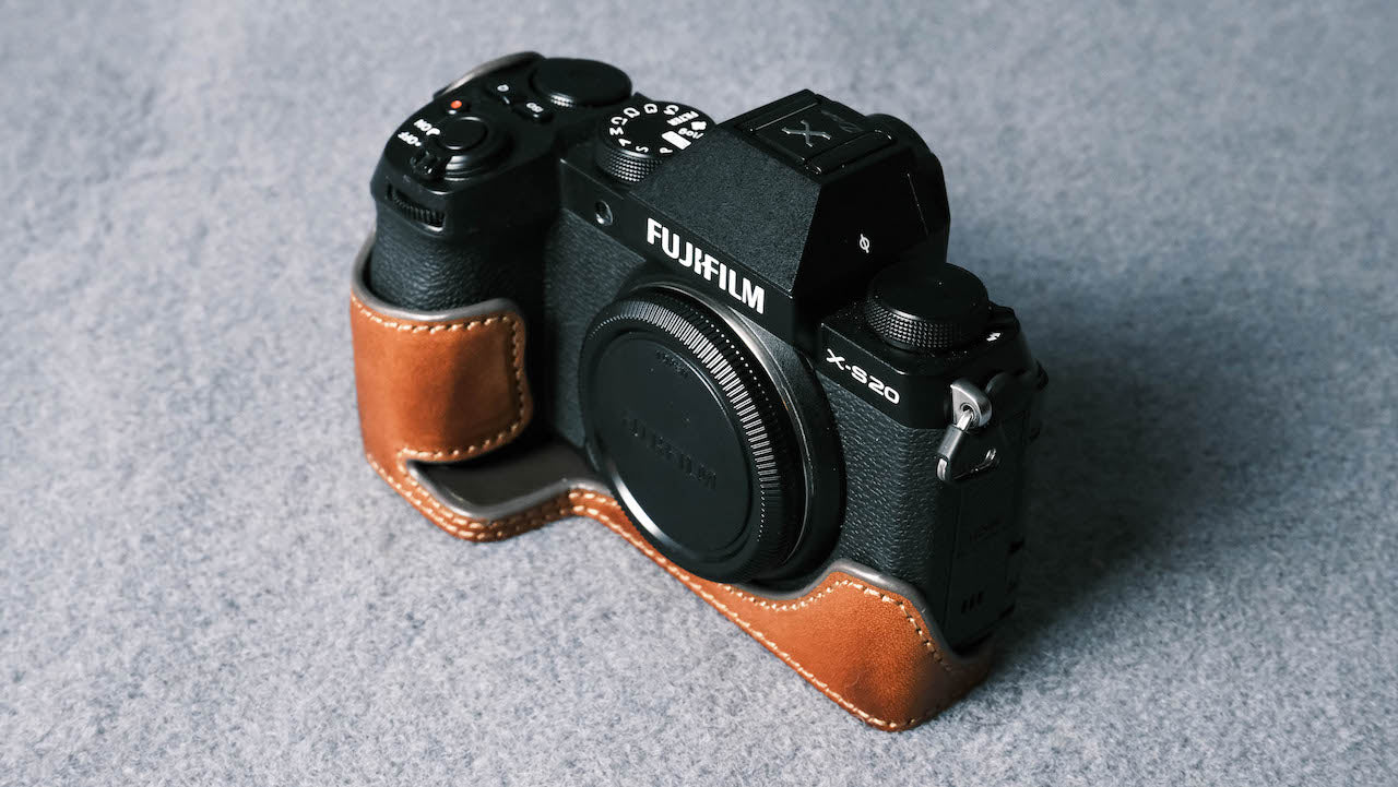 Leather Half Case For Fujifilm XS20 Camera Retro Cover X-S20 Insert Handmade