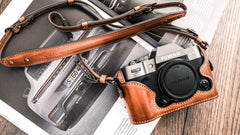 Fujifilm X T50 Leather Camera Case - kaza-deluxe