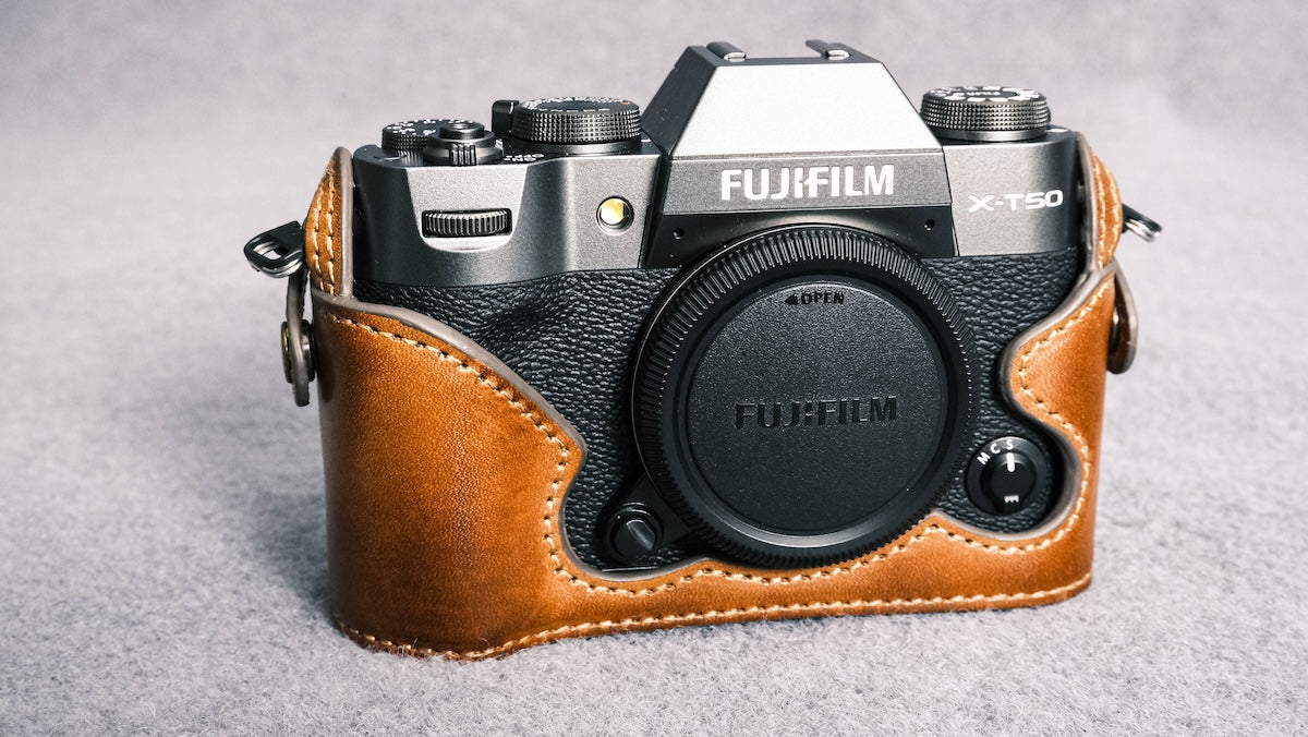 Fujifilm X T50 Leather Camera Case - kaza-deluxe