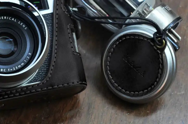 Leather Lens Cap Sticker - kaza-deluxe