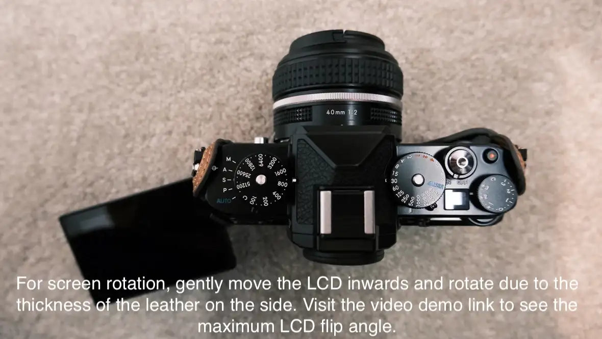 Nikon ZF Series Leather Camera Case - kaza-deluxe