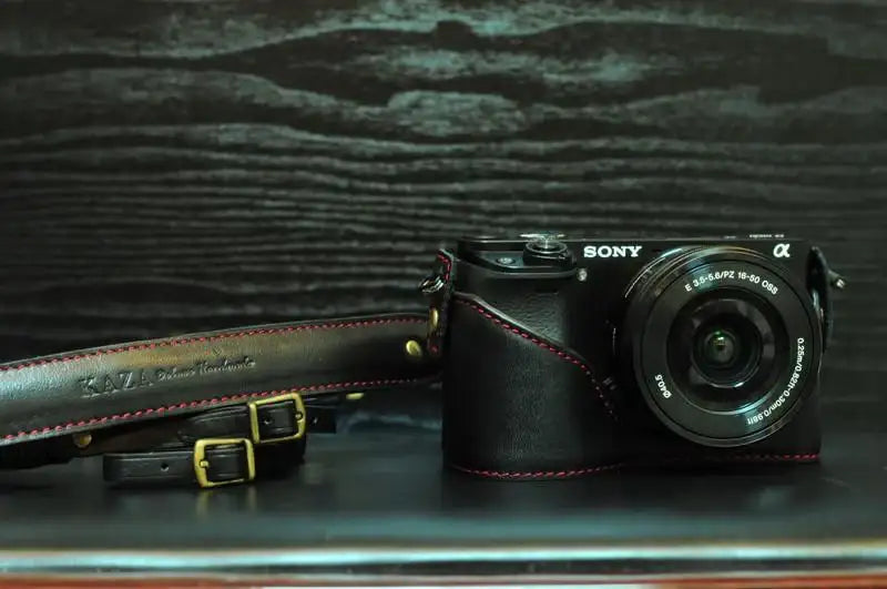 Sony A6000 Leather Camera Case - kaza-deluxe