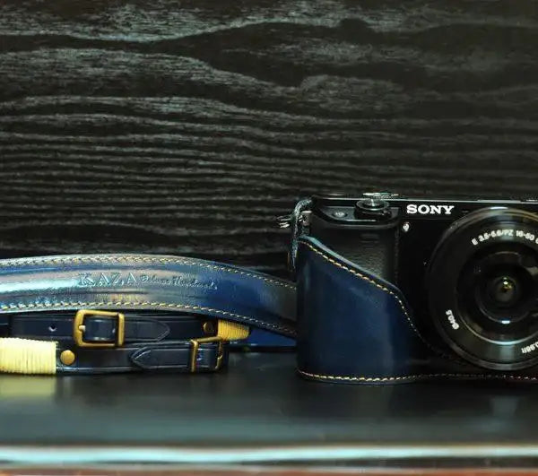 Sony A6000 Leather Camera Case - kaza-deluxe