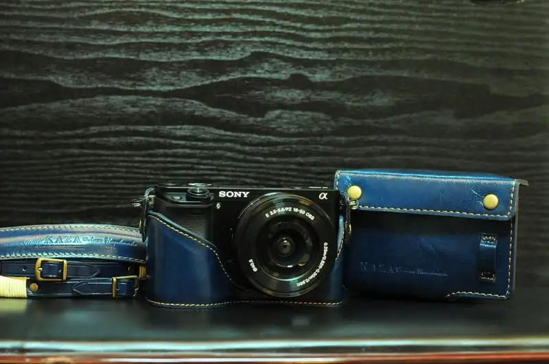 Sony A6000 Leather Camera Case - kaza-deluxe