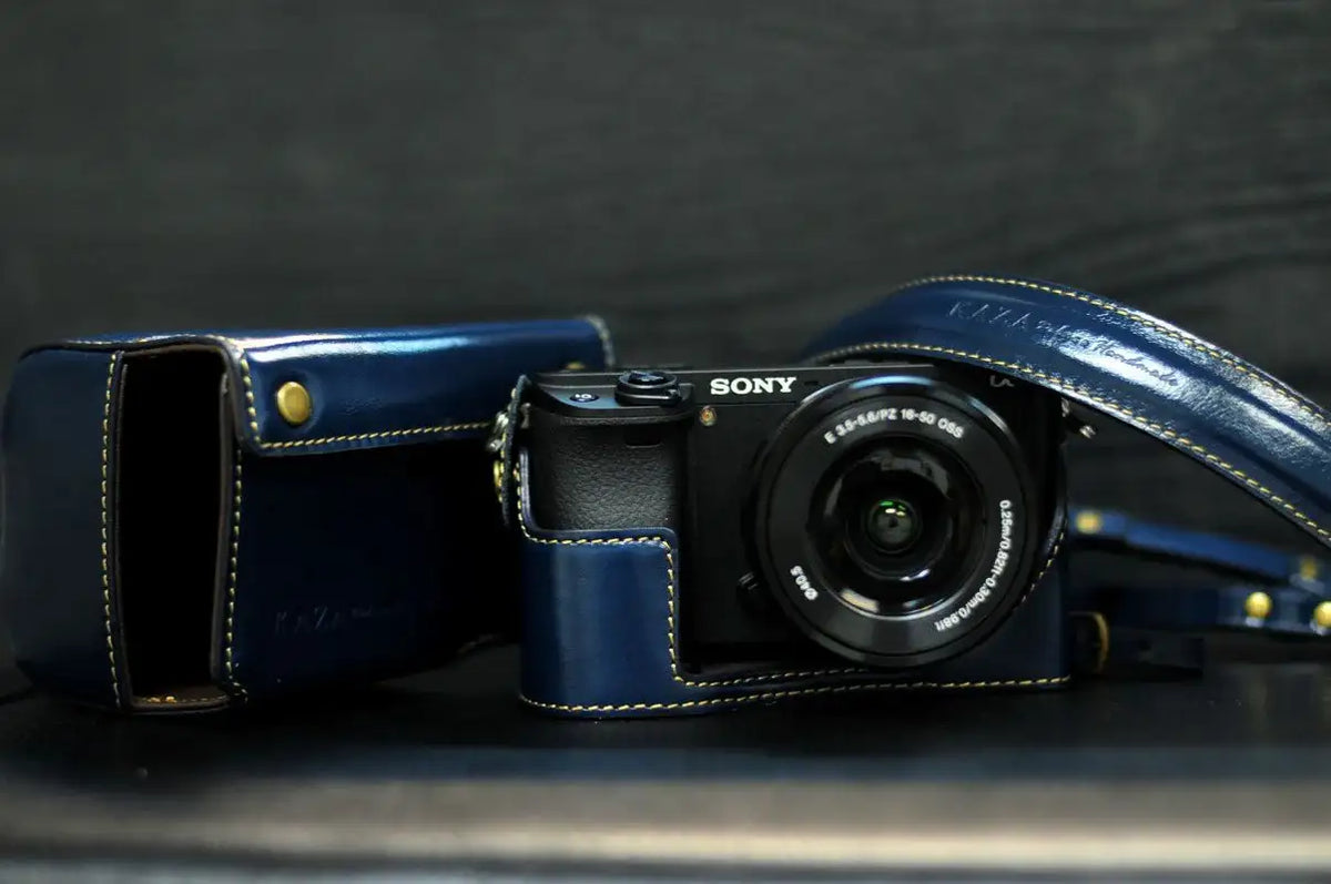 Sony A6300 Leather Camera Case - kaza-deluxe