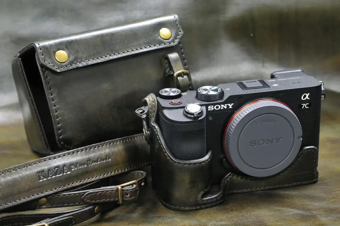 Sony A7C Leather Camera Case - kaza-deluxe