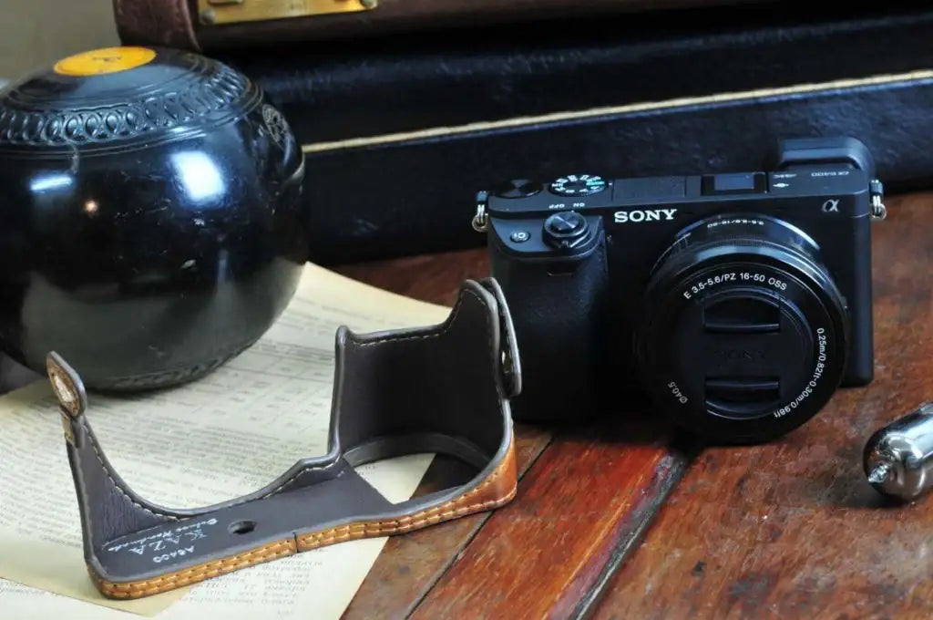 Sony A6300 Leather Camera Case - kaza-deluxe