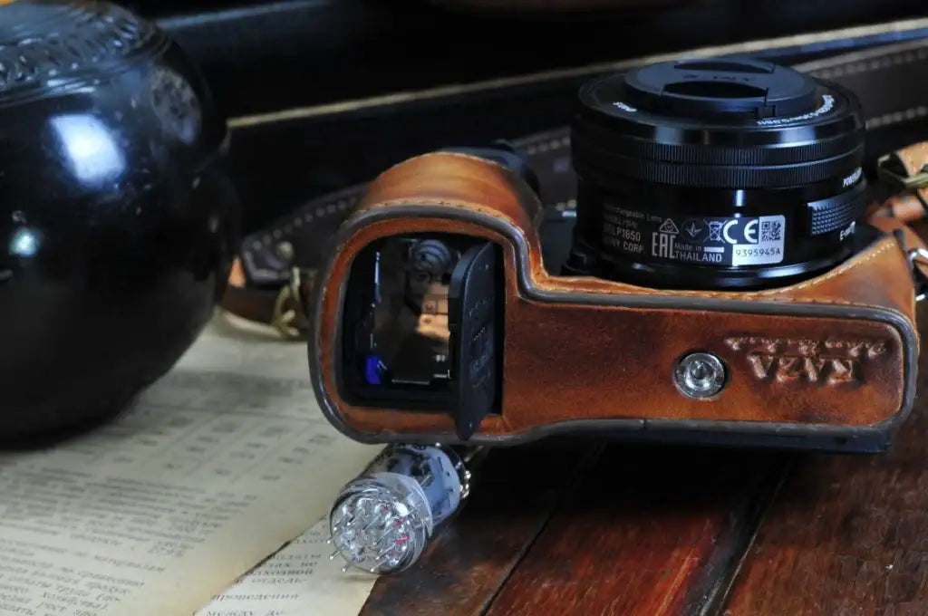 Sony A6300 Leather Camera Case - kaza-deluxe