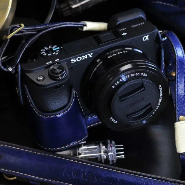 Sony A6400 Leather Camera Case - kaza-deluxe