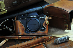 Fujifilm X T30 Leather Camera Case - kaza-deluxe