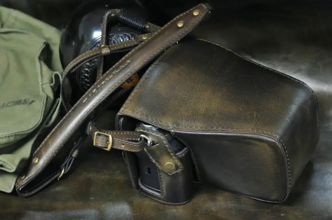 Fujifilm X T3 Leather Camera Case - kaza-deluxe