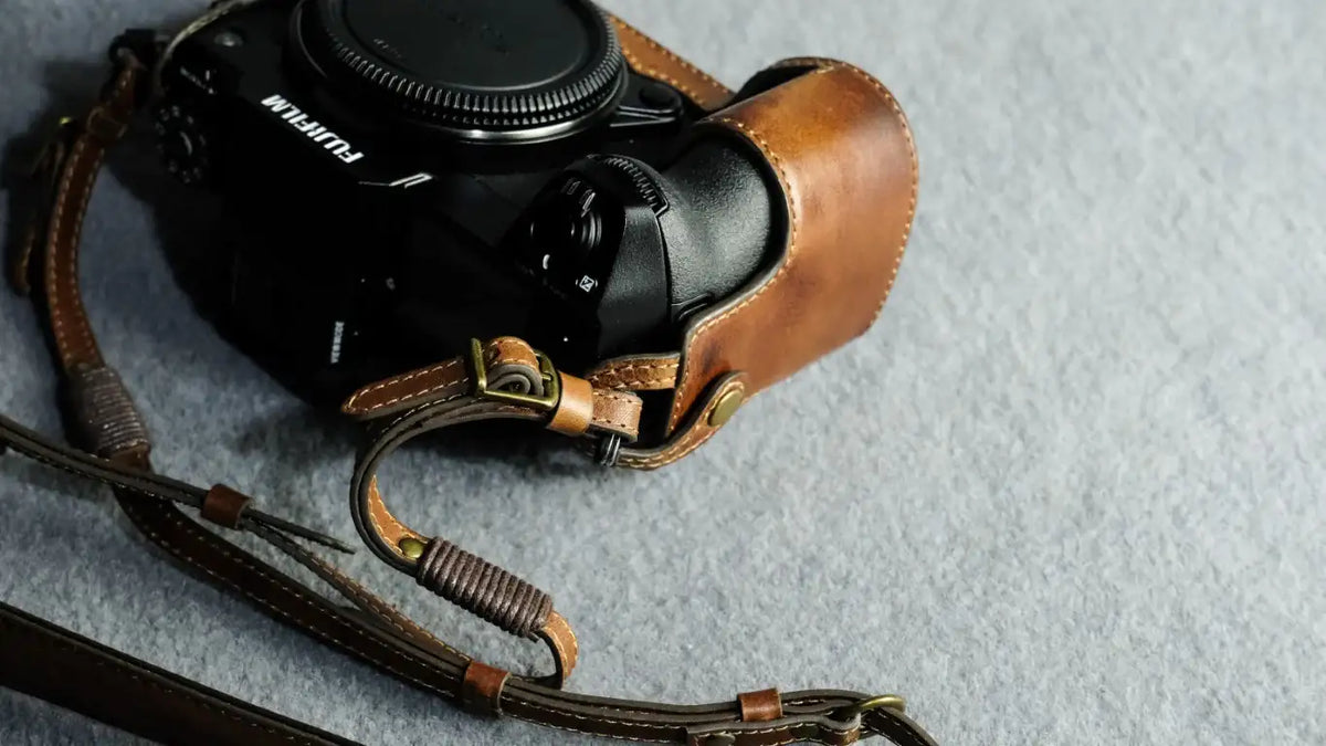 Fujifilm GFX100S Leather Camera Case - kaza-deluxe
