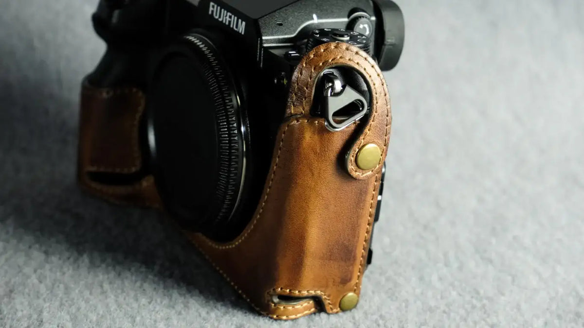 Fujifilm GFX100S Leather Camera Case - kaza-deluxe