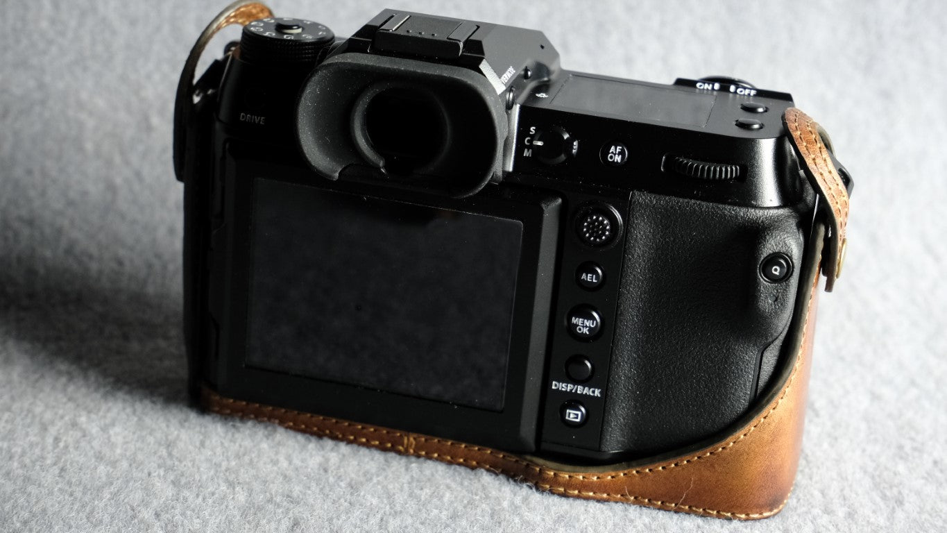 Fujifilm GFX100S /GFX50S II Leather Camera Case - Half Case + 