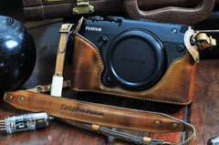 Fujifilm GFX50R Leather Camera Case - kaza-deluxe