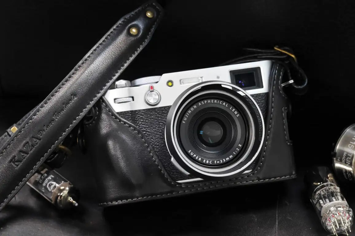 Fujifilm X 100V Leather Camera Case - kaza-deluxe