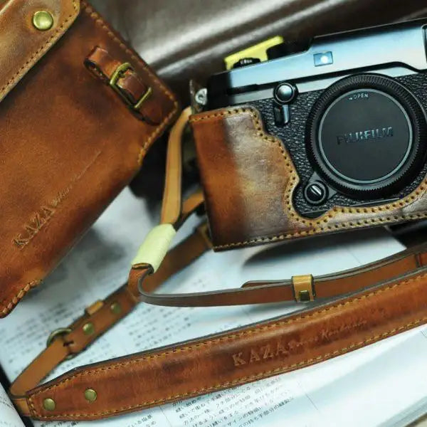 Fujifilm X Pro2 Leather Camera Case - Combo Set - kaza-deluxe