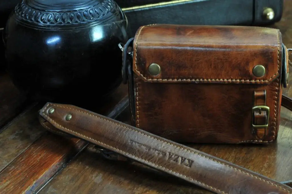 Canon Series Leather Camera Case - Kaza-deluxe – Kaza Deluxe
