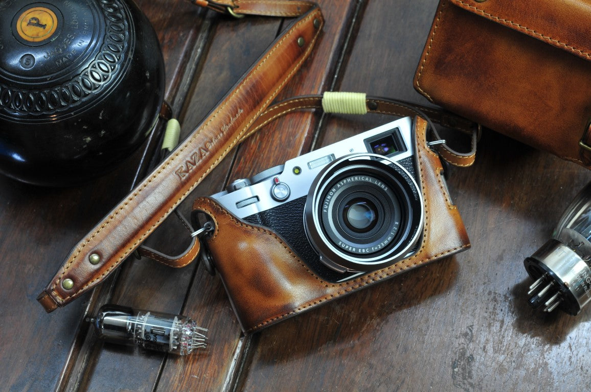 Fujifilm X 100V Leather Camera Case - kaza-deluxe