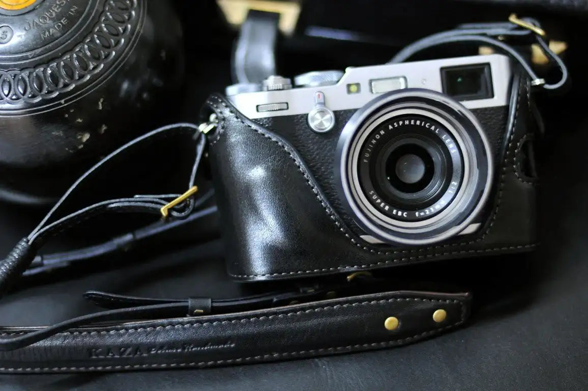 Fujifilm X 100F Leather Camera Case - Combo Set - kaza-deluxe