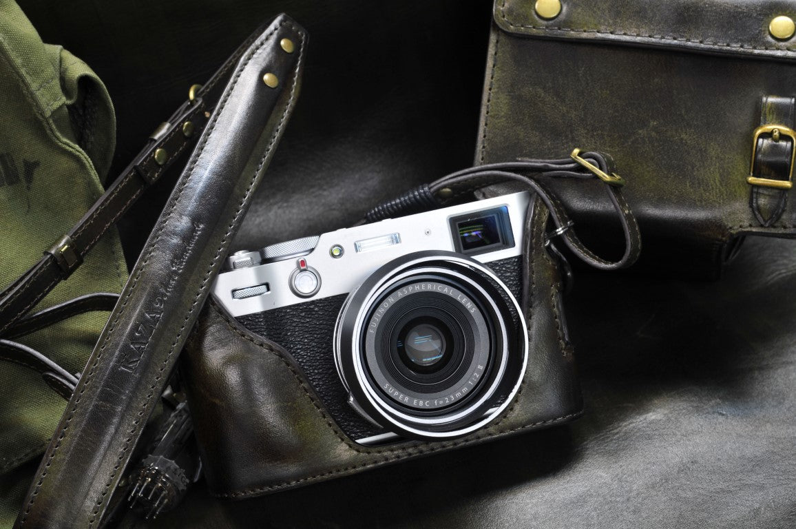 Fujifilm X 100V Leather Camera Case - kaza-deluxe