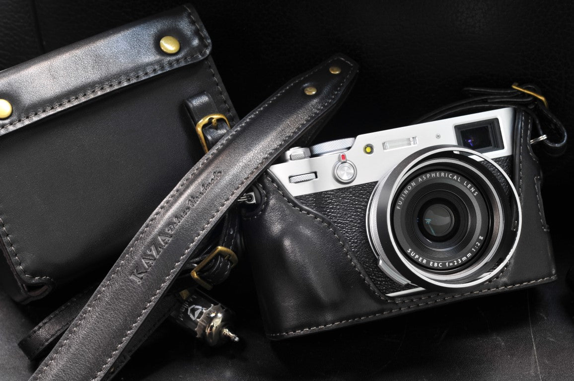 Fujifilm X 100V Leather Camera Case - kaza-deluxe