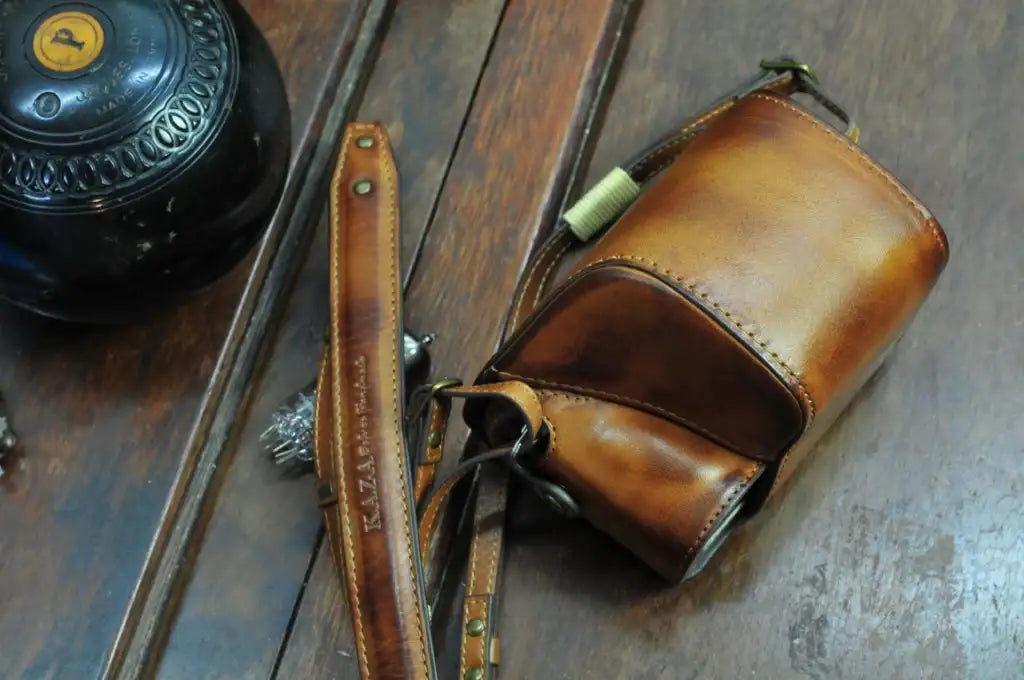 Fujifilm X 100V Leather Camera Case - kaza-deluxe