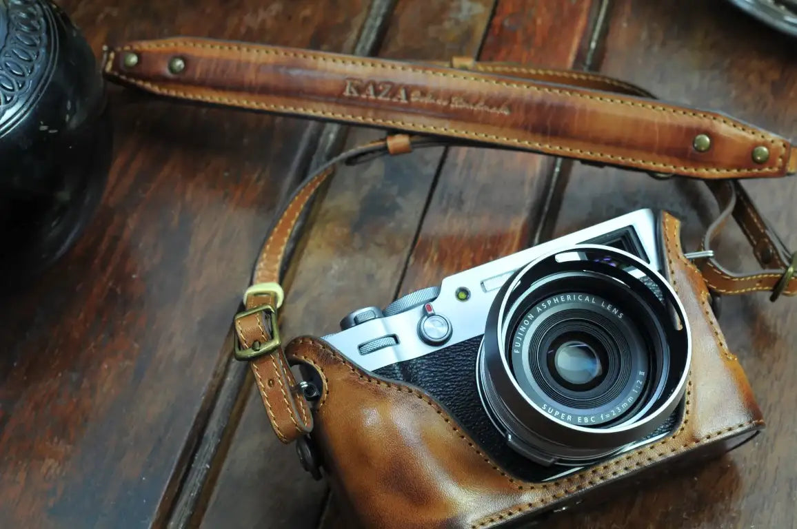 Fujifilm X 100V Leather Camera Case - kaza-deluxe