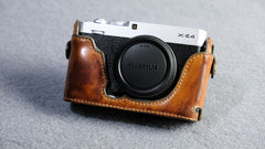 Fujifilm X E4 Leather Camera Case - kaza-deluxe