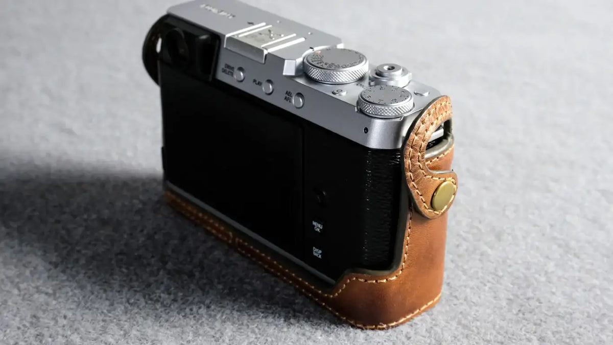 Fujifilm X E4 Leather Camera Case - kaza-deluxe