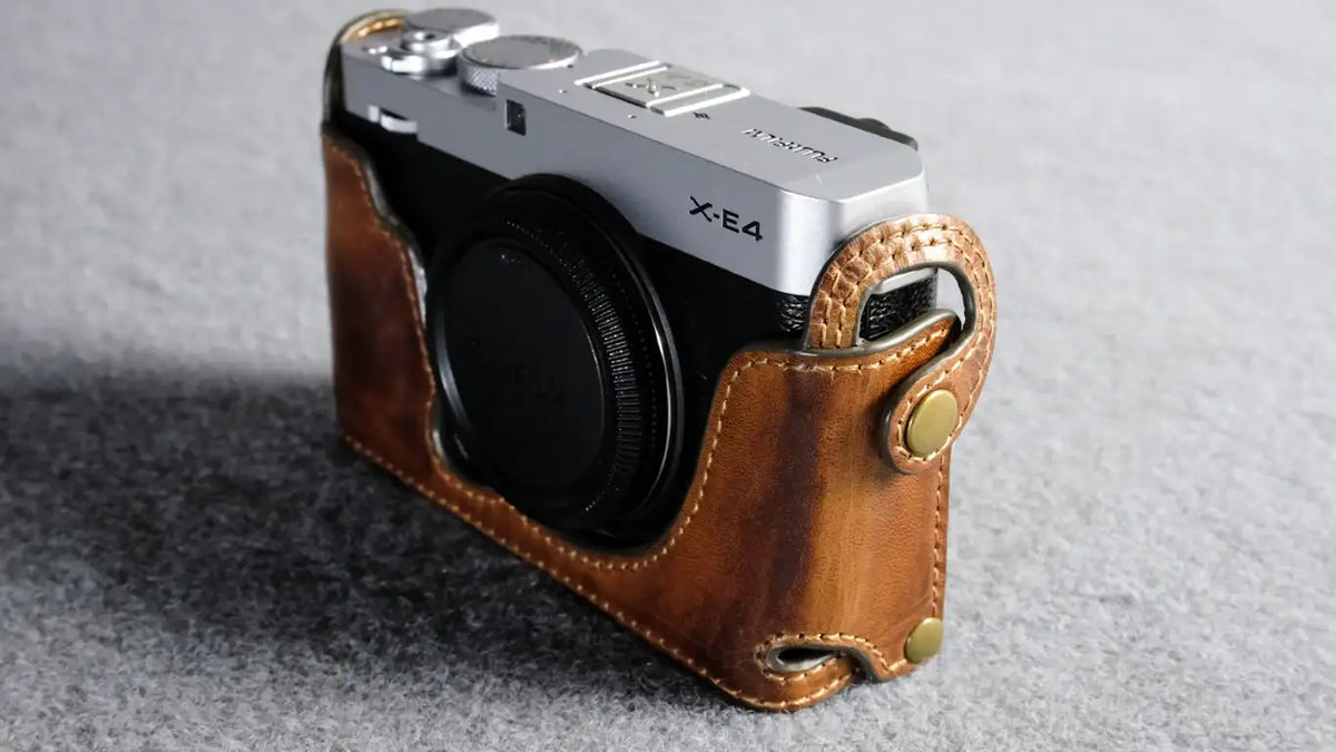 Fujifilm X E4 Leather Camera Case - kaza-deluxe