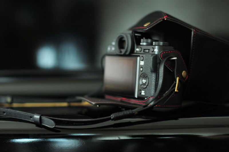 Fujifilm X T1 Leather Camera Case - kaza-deluxe
