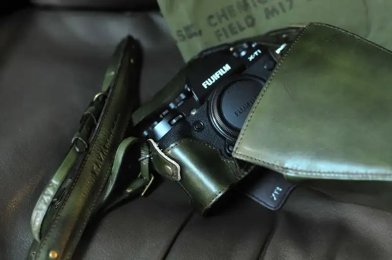 Fujifilm X T1 Leather Camera Case - kaza-deluxe