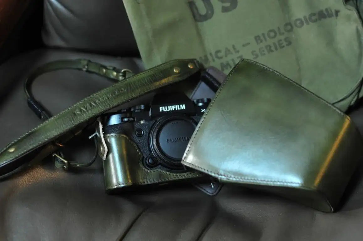 Fujifilm X T1 Leather Camera Case - kaza-deluxe