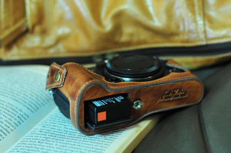 Kaza-Deluxe Fujifilm XT-1 黒革のケース