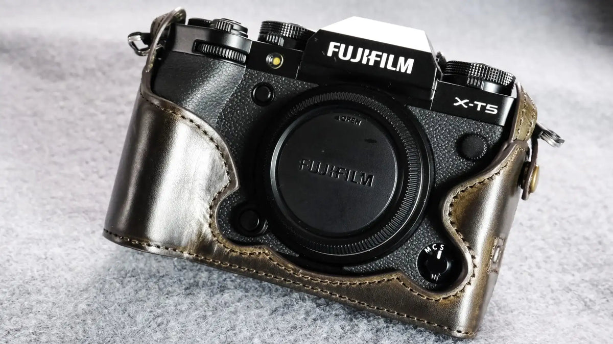 Fujifilm X T5 Leather Camera Case - kaza-deluxe
