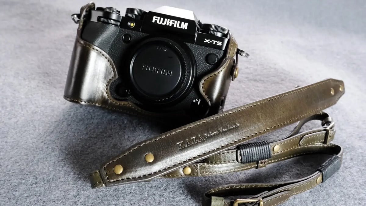 Fujifilm X T5 Leather Camera Case - kaza-deluxe