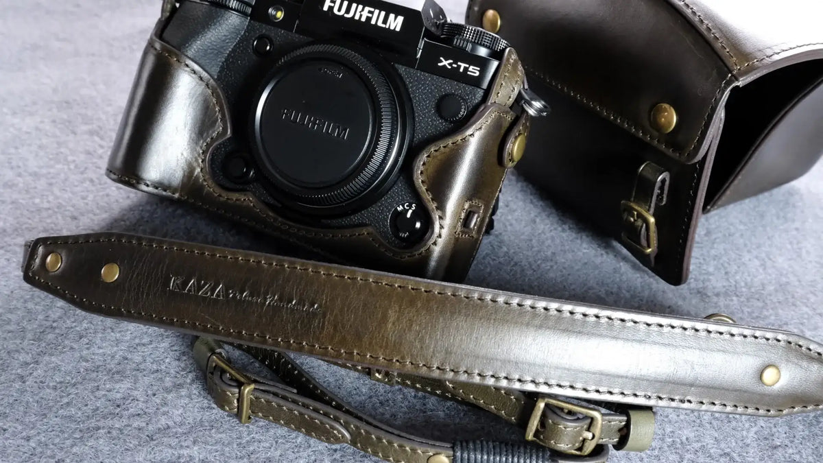 Fujifilm X T5 Leather Camera Case - kaza-deluxe