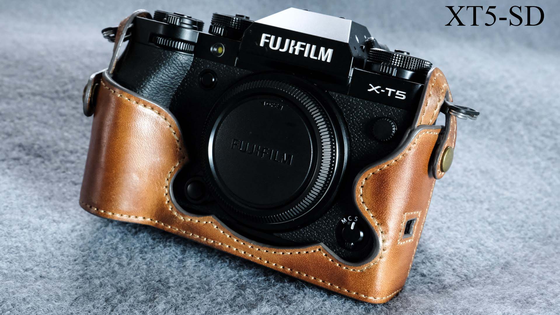 Camera Half Case For Fujifilm XT5 X-T5 Retro Insert Genuine Leather VR  Handmade
