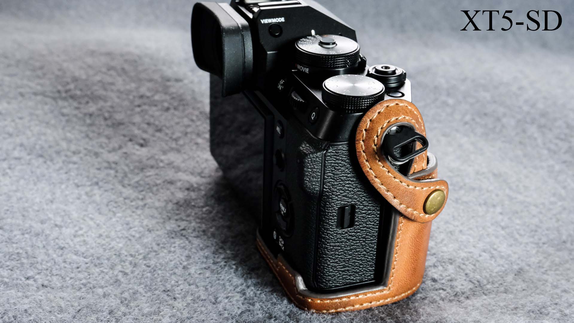 Fujifilm XT5 Half Case Genuine Leather Handmade Camera X-T5 Cover Retro  Insert