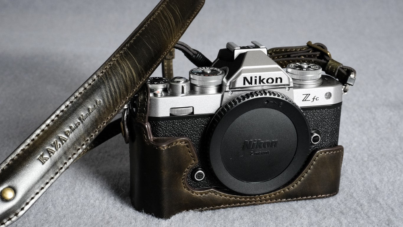 Nikon ZFC Series Leather Camera Case [Accommodate with the 28mm lens or  16-50MM lens]