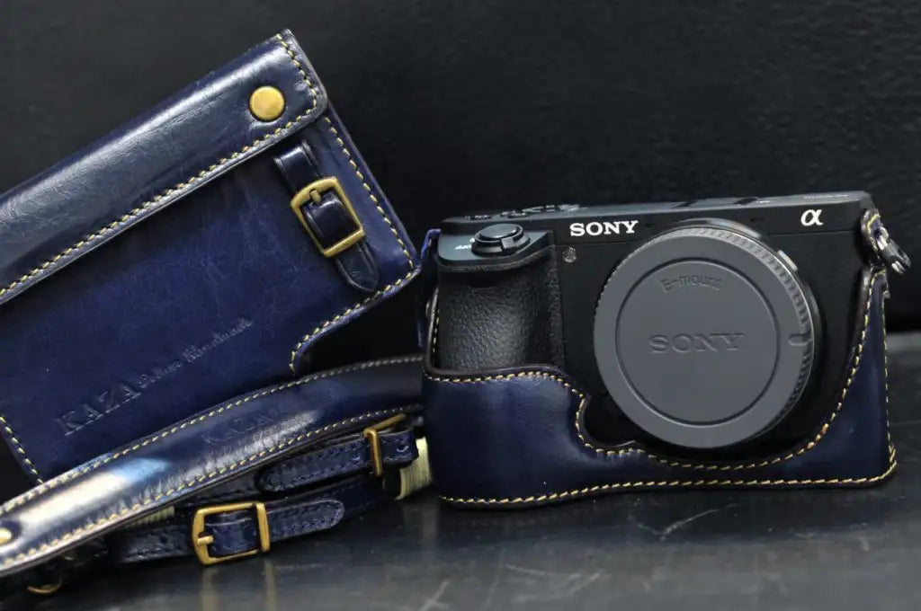 Sony A6500 Leather Camera Case - kaza-deluxe